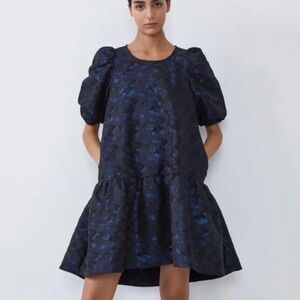 Voluminous Jacquard Dress
